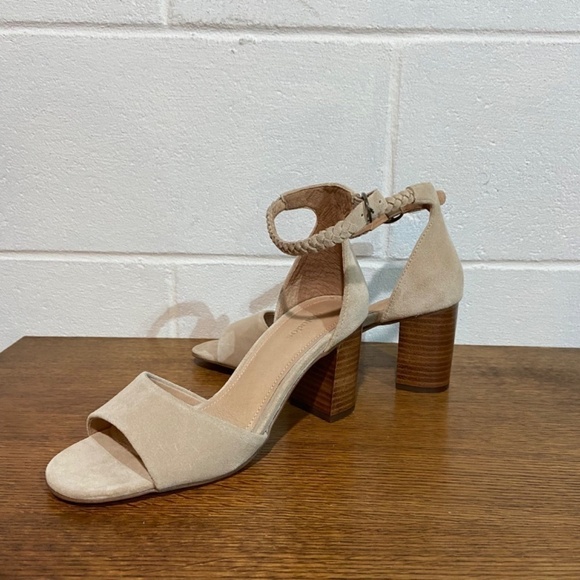 Soludos Women's Hazel Sandals 5.5 Sand Mid Height Heel Wedding Cocktail‎ Travel - Picture 7 of 16